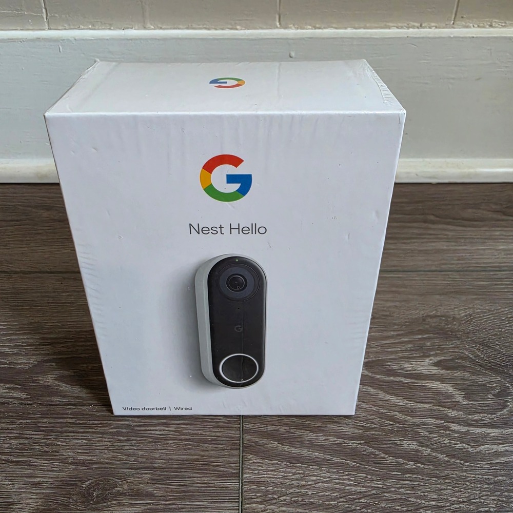 Google Nest Hello Wired Video Doorbell Smart Home Security Camera A0077 New